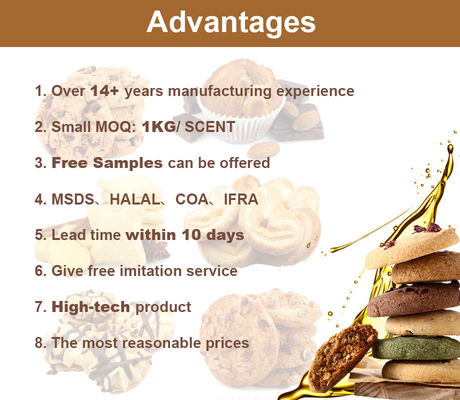 Bakery Pure Food Grade Flavors Artificial Almond Flavor For Producing Good Bicuits