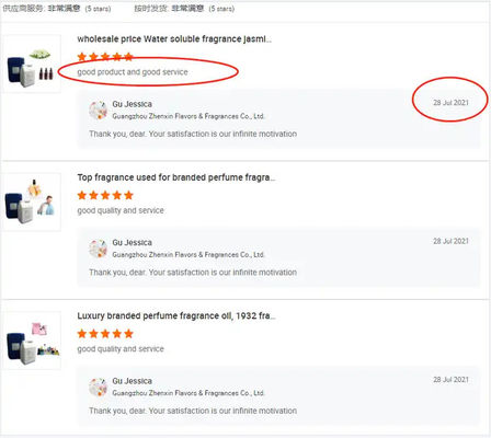 Zhenxin Raw Material Perfume Concentrated Perfume Oils