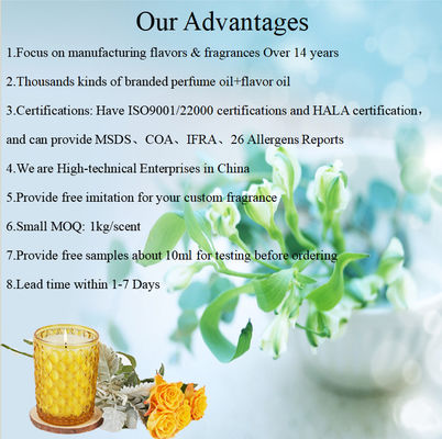 Custom Luxury Perfume Candle Fragrance Pineapple Scents For Candle Making