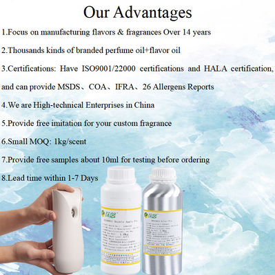 Household Vanilla Fragrance Oil For Car Air Freshener Automatic Spray Custom Fragrance